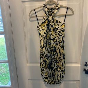 Animal print halter top